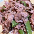 あんずりん's cooksnap of when they made ヘルシー☆豚こまと絹さやのカレー炒め.