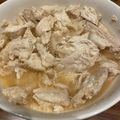 まめ郎's cooksnap of when they made 鶏むね肉レンジでチン♪みそオリーブオイル.