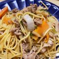 みゃみゃごと's cooksnap of when they made 焼肉のタレ消費に！焼肉スパゲッティ.