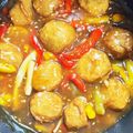tasa4L's cooksnap of when they made お手軽簡単！肉団子の甘酢(ミートボール).