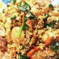 そらみ☆'s cooksnap of when they made 炒めるだけ～ビビンバチャーハン.