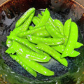 ゴチラ's cooksnap of when they made 絹さやの塩炒め.