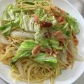 kehkun's cooksnap of when they made 春キャベツと桜えびのスパゲティ.