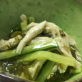 京ん家's cooksnap of when they made ささ身と胡瓜のめかぶ和え♡.