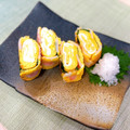 おもちまるとシャルル's cooksnap of when they made 可愛い♪三つ葉となるとの卵焼き.