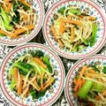 ふたごゆき's cooksnap of when they made 小松菜ともやしと人参のゴマ和え.