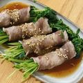 りえっくす♡'s cooksnap of when they made レンジで簡単！豆苗の豚バラ巻き.