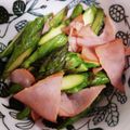 もにゃっこ's cooksnap of when they made アスパラとハムのオリーブオイル炒め.