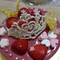 のぉこ☆'s cooksnap of when they made いちご感たっぷりチーズムースケーキ♡.