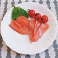 ﾁｲﾁｬﾝﾏﾏ's cooksnap of when they made サーモンのお刺身.
