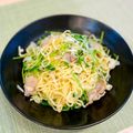 おもちまるとシャルル's cooksnap of when they made レモン香る豆苗豚塩焼きそば.