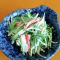 ゆすひと's cooksnap of when they made 水菜とカニカマのマヨサラダ！.