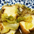 ゆゆみすけ's cooksnap of when they made 簡単！厚揚げとキャベツの煮物.