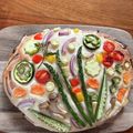 美味しいものが好き★'s cooksnap of when they made 簡単　夏野菜フラワーフォカッチャ.