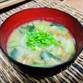 料理男子部🍻's cooksnap of when they made オクラと小松菜 なめこの お味噌汁♪.