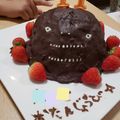 ａ・ｙ・ａ's cooksnap of when they made キャラケーキ ゴジラ.