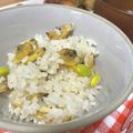 飼い猫はおデブさん's cooksnap of when they made 簡単☆枝豆とあさりの炊き込みご飯.