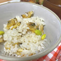 飼い猫はおデブさん's cooksnap of when they made 簡単☆枝豆とあさりの炊き込みご飯.