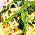 相棒は五郎丸's cooksnap of when they made アイヌネギ（行者にんにく）のパスタ.