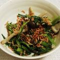 私市ビッキーズ津門巳's cooksnap of when they made 春菊サラダ❷.