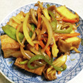 うぐいす♪'s cooksnap of when they made 焼肉のタレで厚揚げのウマウマ炒め☆お弁当.