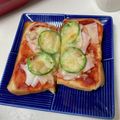 卯月のうさぎ２０１４'s cooksnap of when they made 定番のピザトースト.