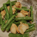 ぴぴ１６'s cooksnap of when they made 時短♪【いんげんとホタテのバター炒め】.