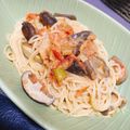 tonmyee's cooksnap of when they made 椎茸と干し海老のトマトクリームパスタ.