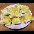 癒葉82's cooksnap of when they made 薩摩芋とあんこの餅パイ.