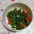 くネコまろす's cooksnap of when they made 豆苗とトマトの塩昆布浅漬け.