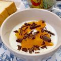 ☆あいちゃん's cooksnap of when they made ヨーグルトに☆オレンジ＆チョコ♪.
