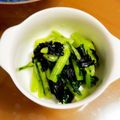 はちみつlove's cooksnap of when they made あっという間に♪小松菜の海苔和え.