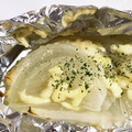 mocomoku's cooksnap of when they made 新玉ねぎの甘み包み焼き！にんにくマヨ味だ.