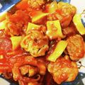 さおりらっくま's cooksnap of when they made 子供に人気✩豚こま団子のケチャップ煮.