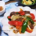 かおりかざり's cooksnap of when they made 牛肉とパプリカのスタミナ炒め.
