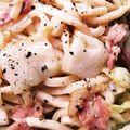 チョコ♪ミント's cooksnap of when they made ベーコンとキャベツのクリームうどん.