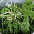 ひぃちゃんひー's cooksnap of when they made 白だし×ごま油ドレッシング♡水菜サラダ.