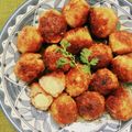 コムギ大好き's cooksnap of when they made 食べ過ぎ注意♡チーズ溢れ出す豚コマボール.