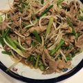 花花里's cooksnap of when they made 豚肉とニンニクの芽のオイスターソース炒め.