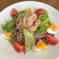 peche0707's cooksnap of when they made 【簡単】彩トッピングぶっかけそば.