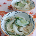 赤い電話's cooksnap of when they made 簡単もう一品♫玉ねぎときゅうりのサラダ.