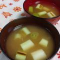 赤い電話's cooksnap of when they made シンプル白ネギ(長ネギ)のみそ汁♪.