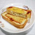 ＠迷子＠'s cooksnap of when they made フライパンでハムチーズエッグホットサンド.