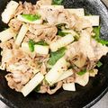 けんやくん's cooksnap of when they made スピードおかず♪ 豚肉と長芋の大葉塩炒め.