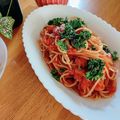 かわゆう1211's cooksnap of when they made 濃くコク！トマトとニンニクのスパゲティ.