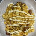 ☆★あーこ★☆'s cooksnap of when they made 超簡単！焼き鳥缶と卵の照りマヨ焼き.