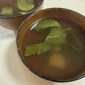 papikun's cooksnap of when they made 時短5分で【三つ葉とかまぼこのお吸い物】.