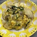rantana's cooksnap of when they made お麩の卵とじ～♡今回は車麩で、牛丼みたく.