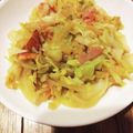 yunapi☆'s cooksnap of when they made ベーコン　新タマネギ新キャベツ　野菜炒め.