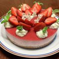 SANEMAM's cooksnap of when they made 簡単混ぜるだけ✿ストロベリーチーズケーキ.